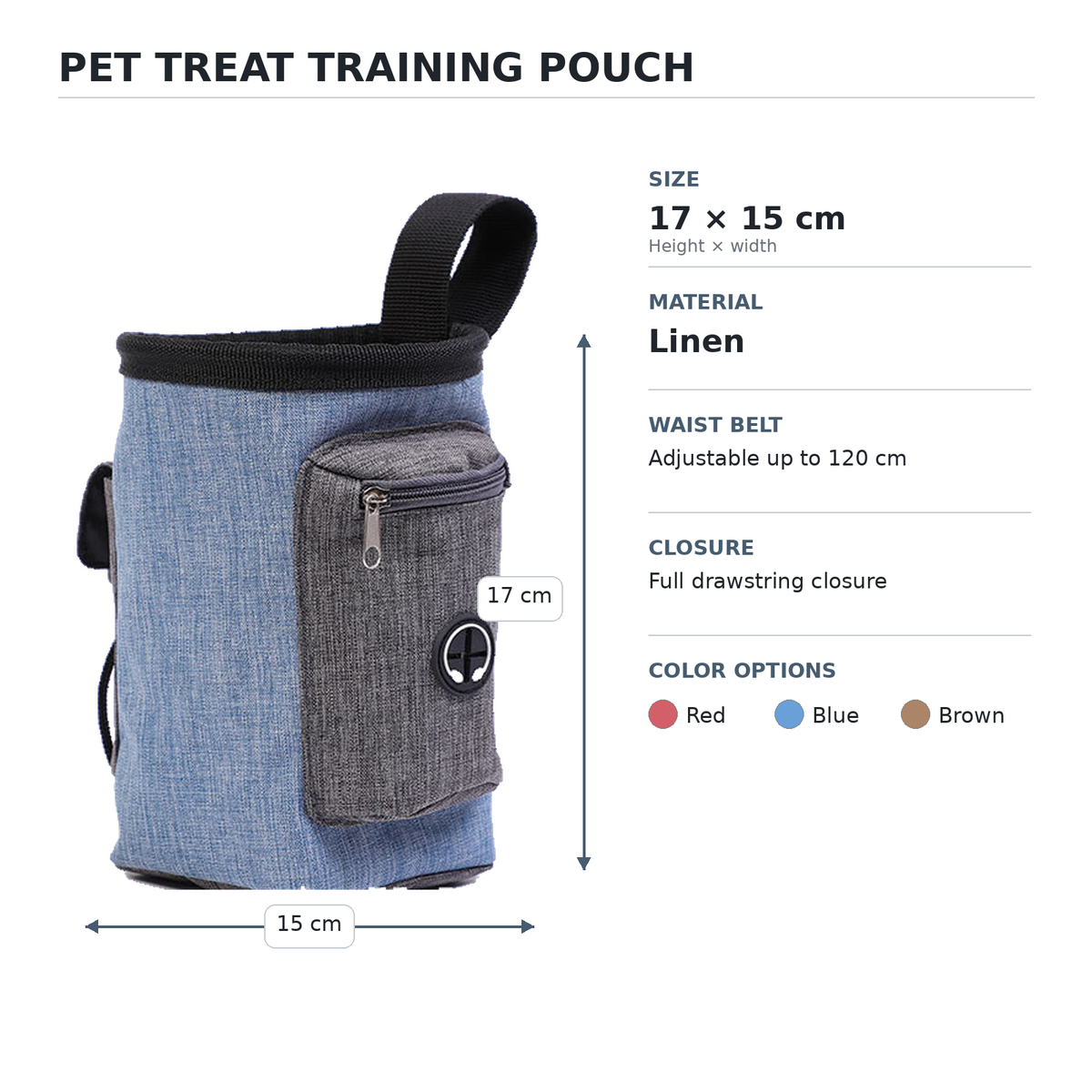 Portable Dog Training Treat Pouch