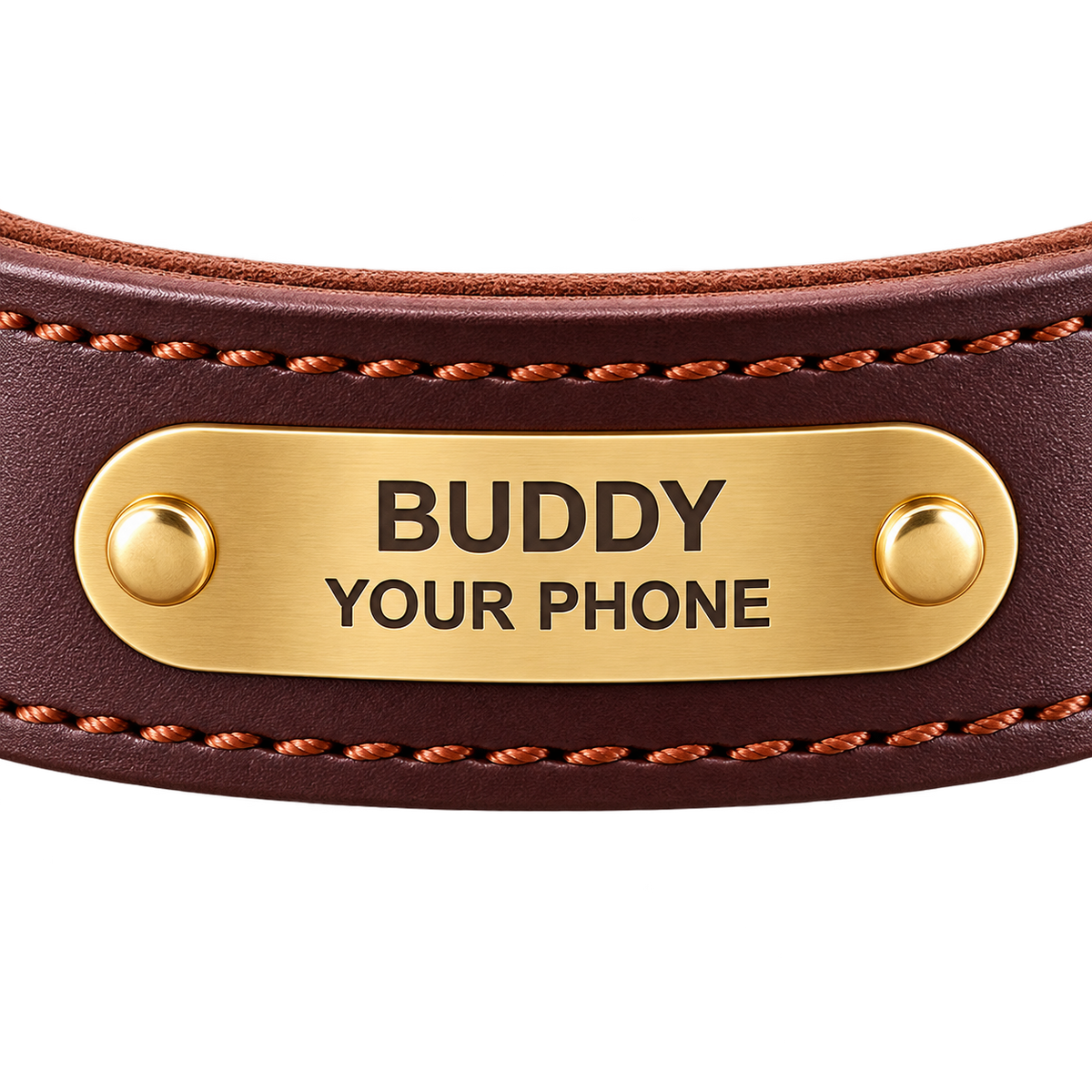 Personalized Leather Dog Collar & Leash Set