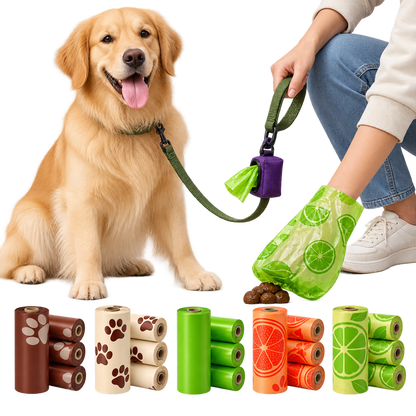 Scented EPI Degradable Poop Bags – 9 Rolls