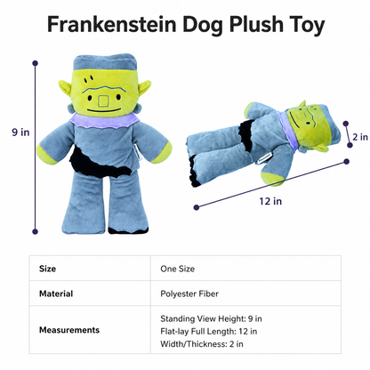 Frankenstein Plush Dog Toy