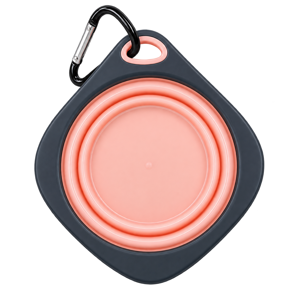 Diamond-Shaped Collapsible Travel Bowl
