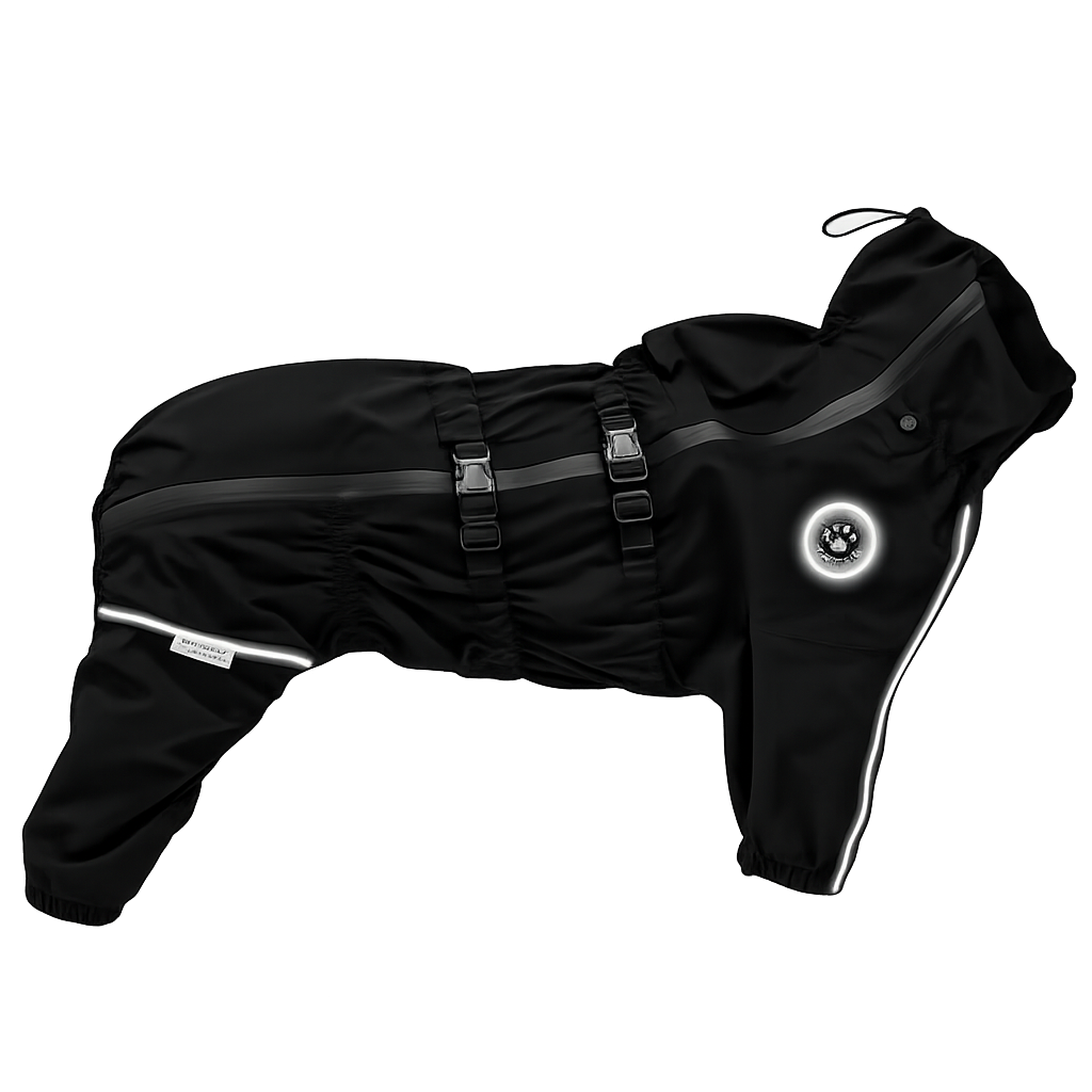 Reflective Full-Body Dog Rain Suit | THOMDOGPAW