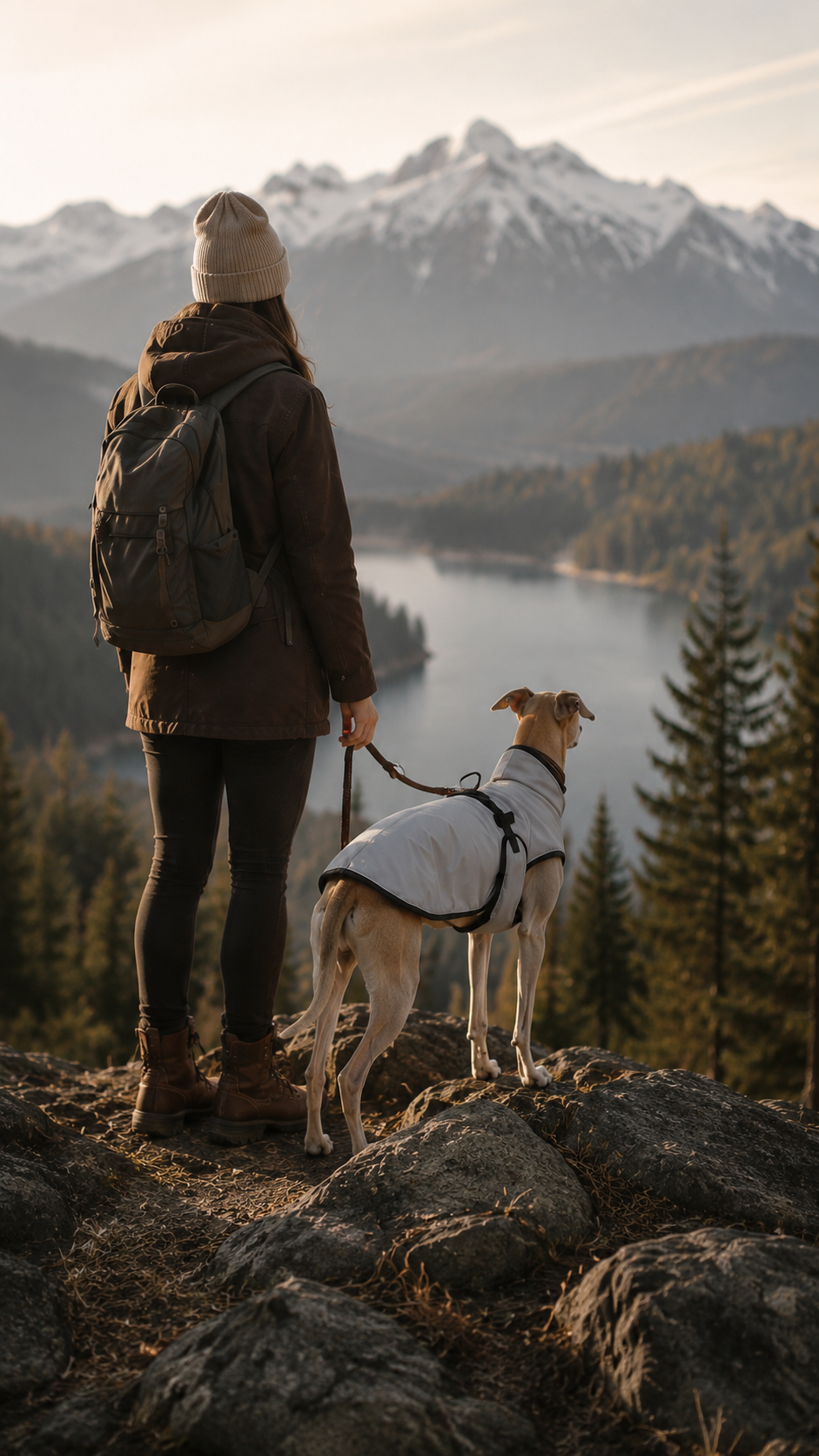 Dog on a bigger outdoor adventure
